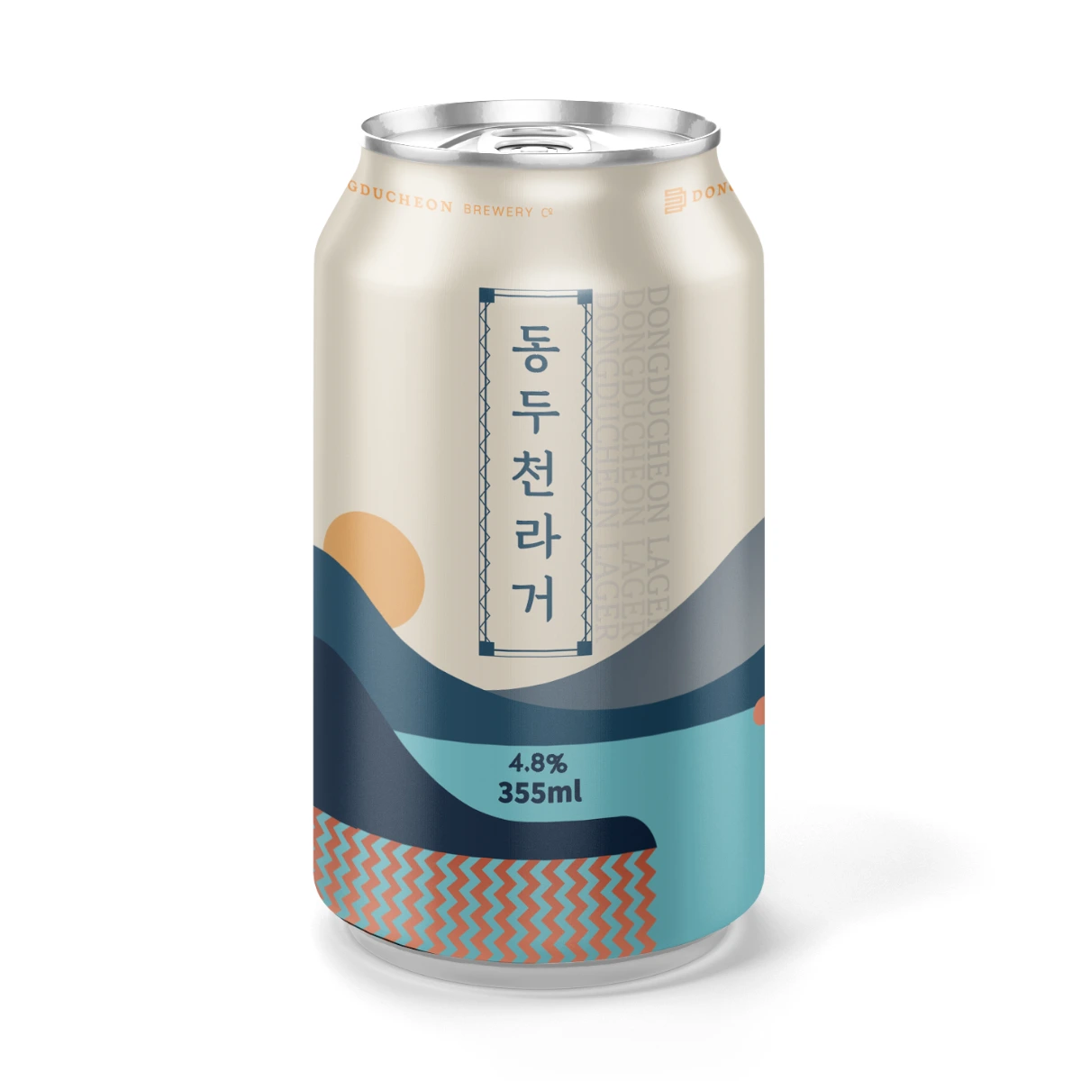 동두천라거 355ml 제품 사진